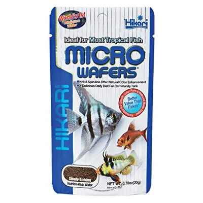 Abbildung von Hikari 48698/2160 Food Tropical Micro Wafers Slow Sinking Wafer High Protein Formula 0.07oz