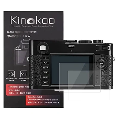 Abbildung von kinokoo Gehärtetes Glas für Leica M/M P Kristallklarer Film M Displayschutzfolie Blasenfrei/Kratzfest(2er Pack)