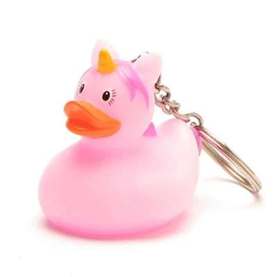 Abbildung von Schlüsselanhänger Einhorn pink Quietscheente I Badeente L: 4,5 cm