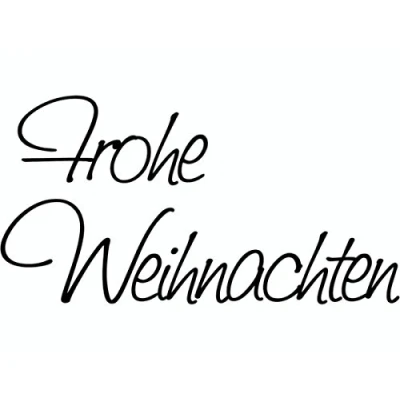 Abbildung von Heyda Stempel Motivstempel &#039;Frohe Weihnachten&#039; 7x3,8cm