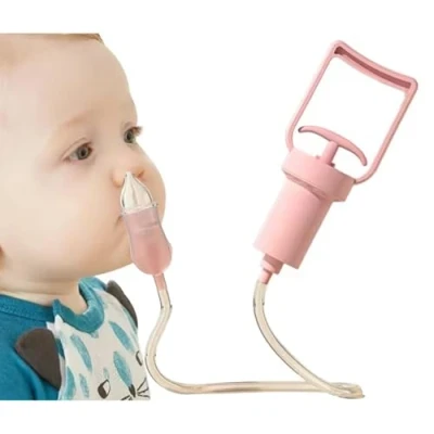 Abbildung von Nasavio Nasensauger, Nasenpumpe Manuell Nasal Aspirator Nasensekretsauger, Nasensauger Nasenreiniger Nasen Sauger Saugpumpe, Sicherheit für Babys, Kinder und Erwachsene(Pink)