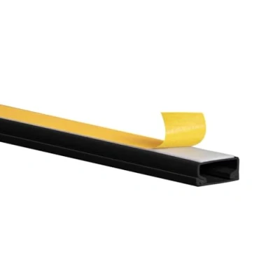 Abbildung von KOMIB Kabelkanal/Kabelkanäle Verschiedene Größe Schwarz Selbstklebend Je Stange 1M (10m, 20 x 10 mm)