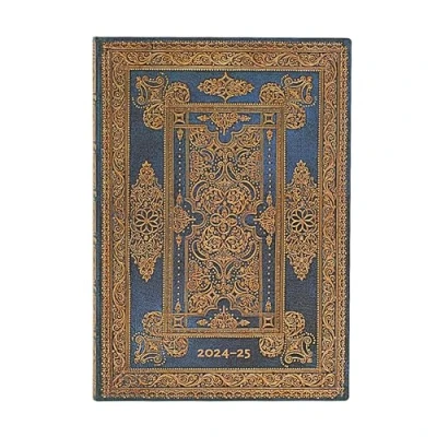 Abbildung von Blue Luxe (Luxe Design) Midi 18 month Horizontal Softcover Flexi Dayplanner 2025 (Elastic Band Closure)