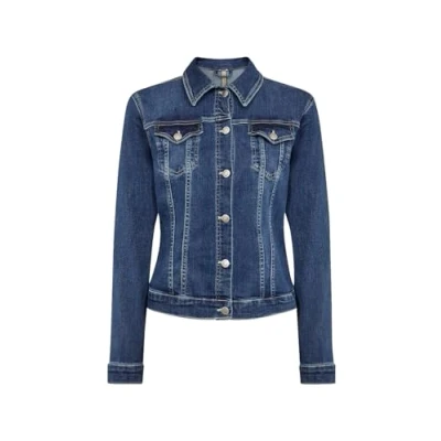 Abbildung von Soyaconcept Sckimberly 3 Jeansjacke, Damen, Größe: Large, Dark blue denim