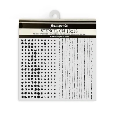 Abbildung von Stamperia Thick Stencils for Scrapbooks, Albums, Cards, Bullet Journals, and More, Double Texture, Flexible Material, Easy to Clean, Perfect Hobbies, Crafts, Gifting (The Nutcracker)