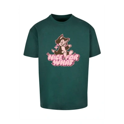Abbildung von Upscale by Mister Tee NICE FOR WHAT Heavy Tshirt print, Herren, Größe: Medium, Bottlegreen