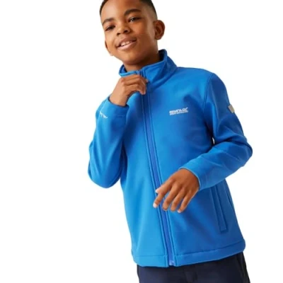 Abbildung von Regatta Jungen Kids Jacket Cera Winddichte Softshell Jacke, Oxford Blue, 9 10 Jahre