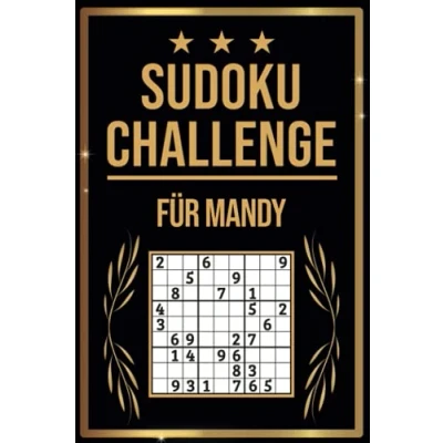 Abbildung von Sudoku Challenge für Mandy: Buch I 300 Rätsel inkl. Anleitungen &amp; Lösungen Leicht bis Schwer A5 Tolles Geschenk Mandy