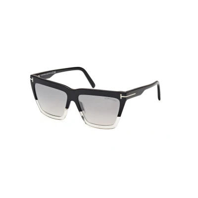 Abbildung von Tom Ford EDEN Sonnenbrille, Damen, Größe: 56, Black/smoke