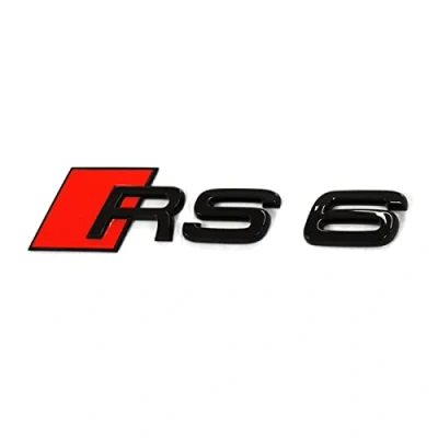 Abbildung von Audi 4K0853740T94 Schriftzug RS6 Aufkleber Tuning Emblem Exclusive Black Edition Logo schwarz