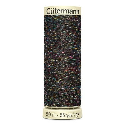 Abbildung von Metalleffekt Faden (071) 50 m Gütermann schwarz