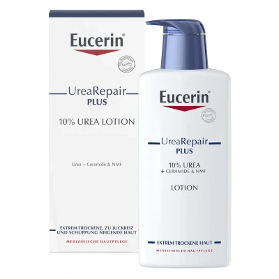 Abbildung von Eucerin Lotion Urearepair PLUS 10%, Bodylotion FÜR SEHR Trockene HAUT Feuchtigkeitspflege, Größe: 400 ml,
