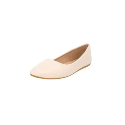 Abbildung von Elara Damen Ballerina Bequeme Slip Ons Flach Chunkyrayan DY 10A Beige 37