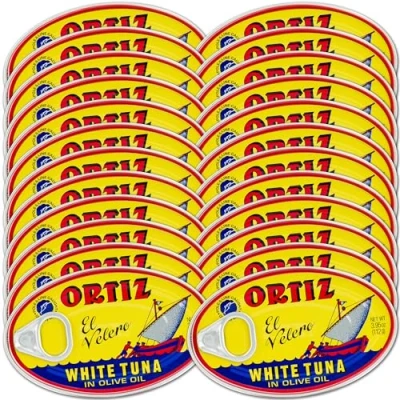 Abbildung von Ortiz Nizza nördlichen Thunfisch in Olivenöl 3,95 oz ovale Dose (Spanien) 24 Pack