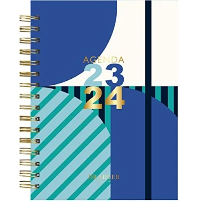 Abbildung von Draeger Paris Wochenplaner 2023 2024, 13 x 18 cm, September bis August gestreift, Blau