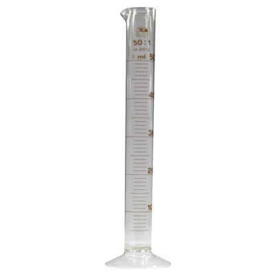 Abbildung von Messzylinder Glas Graduiert 50 ml 1 St