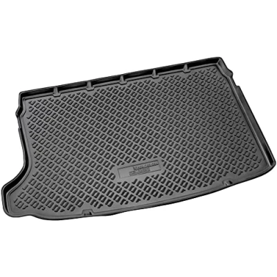 Abbildung von Recambo Gummi Kofferraumwanne Premium passend für VW T Cross C11 ab 2018 Varioboden obere Position passgenau mit Rand