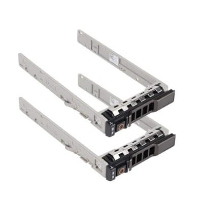 Abbildung von Heretom 2 Stück 8FKXC/G176J 2,5 Zoll 13 Generation SAS SATA Festplatten Rahmen HDD Tray Caddy für Dell Poweredge R420 R720 R630 R730 R730XD T420 T630 R430 T430 T320 PowerVault md1420 md3420 Serie