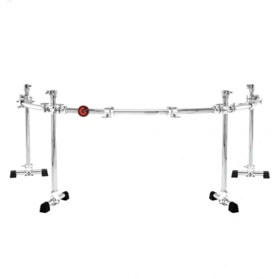 Abbildung von Gibraltar Rack System Chrome Series 4 pole curved Rack, Premium Drum (große Setups, kompatibel mit 24&quot;&quot; Bass Drums, inklusive Multiklammer, Memory Lock &amp; Rackrohr Aufsätze)
