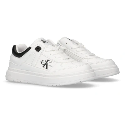 Abbildung von Calvin Klein Jeans Patty Unisex Sneaker low für Kinder, Größe: 35, White/black Schuhe