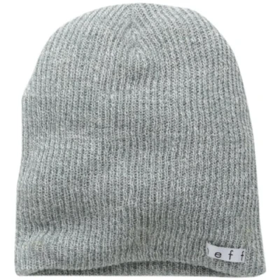 Abbildung von Neff Unisex Daily Heather Beanie Mütze, Einheitsgröße, Grau meliert/Weiß