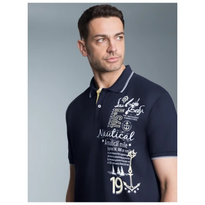 Abbildung von TRIGEMA Poloshirt mit maritimem Printmotiv (1 tlg)