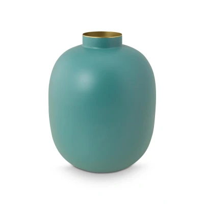 Abbildung von PIP STUDIO Home Deco Metal Vase hellblau matt 32cm