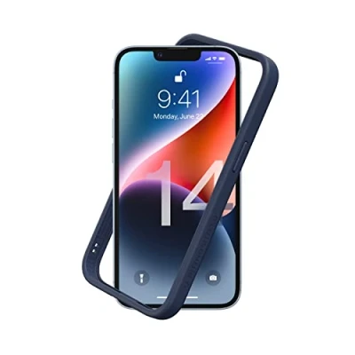 Abbildung von RhinoShield Bumper Case kompatibel mit [iPhone 14] CrashGuard NX Stoßdämpfende Schutzhülle im schlanken Design 3.5 Meter Fallschutz Marineblau