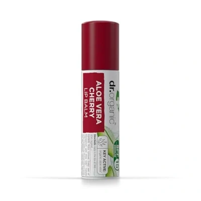 Abbildung von Dr.Organic Aloe Vera Cherry Lippenbalsam 5.7 ml