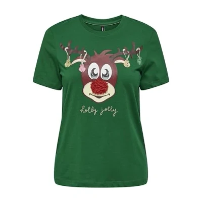 Abbildung von ONLY Rundhalsshirt &quot;ONLXMAS YRSA CHRISTMAS REG S/S TOP JRS&quot;, für Weihnachten