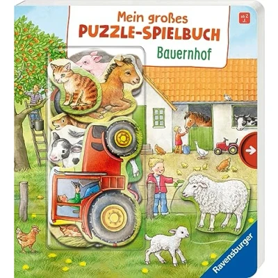 Abbildung von Ravensburger Buch &quot;Pappbilderbuch, Mein großes Puzzle Spielbuch: Bauernhof&quot;, FSC schützt Wald weltweit