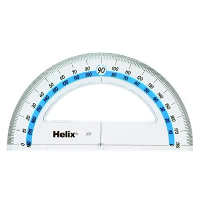 Abbildung von Helix Professional 12071 Winkelmesser, bruchsicher, 180 Grad, 15 cm