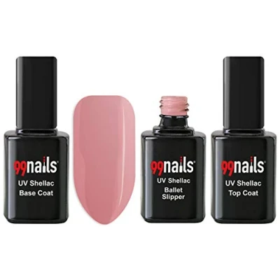Abbildung von 99nails Shellac Set Base Coat Top Farbe Ballet Slipper 3x12ml