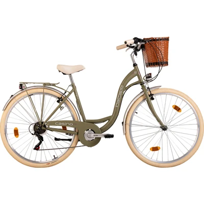 Abbildung von DaCapo Damenrad 28&#039;&#039; Casino Olivgrün 6 Gänge RH 48 cm mit Korb
