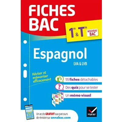 Abbildung von fiches Bac Espagnol 1re/Tle 2025: tout le programme en de révision détachables