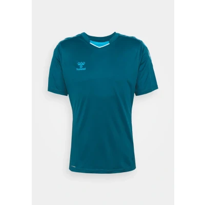 Abbildung von Hummel Hmlcore XK POLY S/S Tshirt print, Herren, Größe: Small, Blue coral