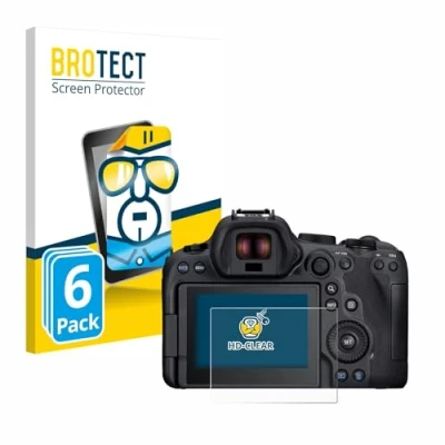 Abbildung von BROTECT (6 Stück Schutzfolie für Canon EOS R6 Mark II Displayschutz Folie Ultra Klar
