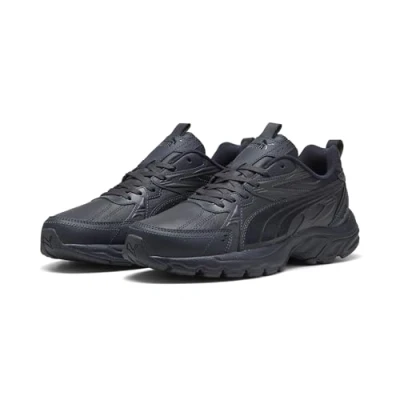 Abbildung von Puma Milenio Tech Leather Sneakers Unisex Schuhe Navy/White Größe: 43
