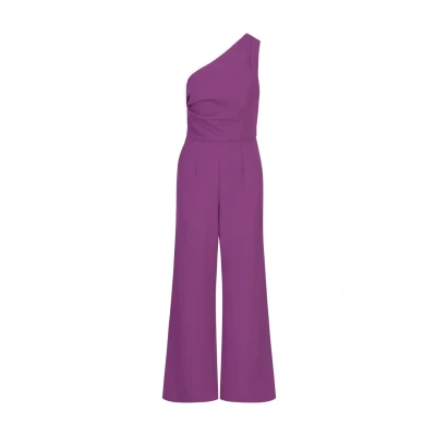 Abbildung von APART One Shoulder Overall aus Einer leicht strukturierten Ware, lila, 42