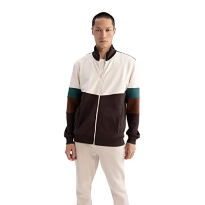 Abbildung von DeFacto Herren Z5893AZ Cardigan Sweater, Brown, XL