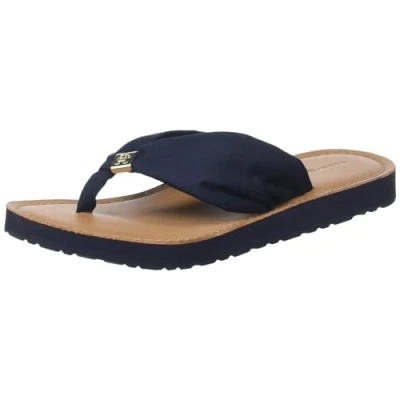 Abbildung von Tommy Hilfiger Elevated Beach Zehentrenner, Damen, Größe: 37, Space blue Schuhe