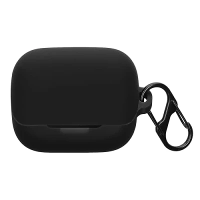 Abbildung von kwmobile Hülle kompatibel mit Anker Soundcore K20i Kopfhörer Silikon Schutzhülle Etui Case Cover Schoner in Schwarz