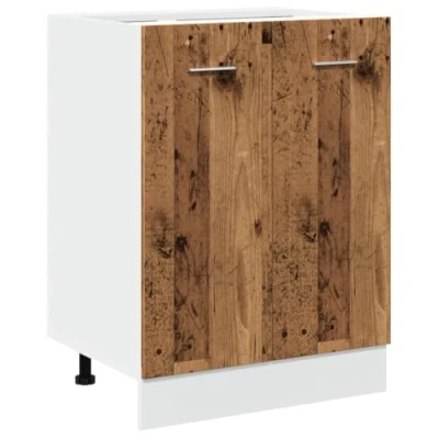 Abbildung von vidaXL Unterschrank Altholz Optik 60x46x81,5 cm Holzwerkstoff