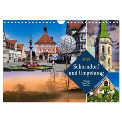 Abbildung von Schorndorf und Umgebung (Wandkalender 2025 DIN A4 quer), CALVENDO Monatskalender