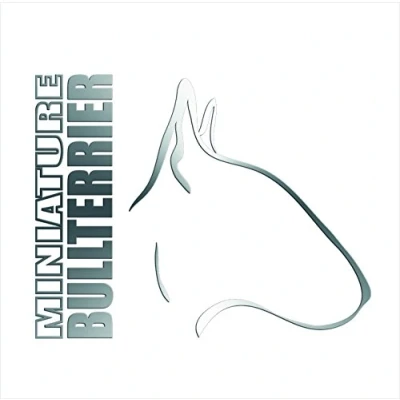 Abbildung von siviwonder Auto Aufkleber Miniature Bullterrier Profil Hundeaufkleber Silber metallic