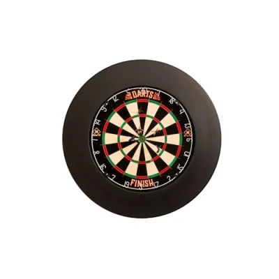 Abbildung von Home Deluxe Dartscheibe inkl. Surround I Scheibe Dart Spielumrandung Dartscheibenumrandung Auffangring Dartboard