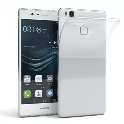 Abbildung von EAZY CASE Hülle kompatibel mit Huawei P9 Lite (2016) Schutzhülle Silikon, Ultra dünn, Slimcover, Handyhülle, Silikonhülle, Backcover, Durchsichtig, Klar, Transparent