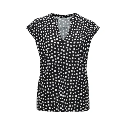 Abbildung von Opus Sandi CITY Tshirt print, Damen, Größe: 42, Black