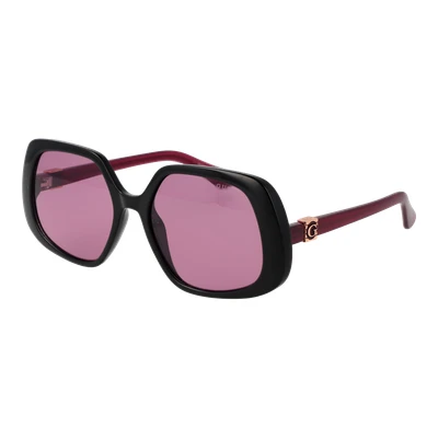 Abbildung von Guess Damen GU7862 05Y Gläser SONNENBRILLEN Plastik Schwarz Violett Geometrisch Normal