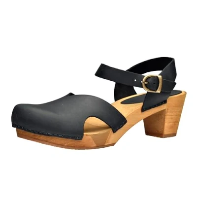Abbildung von Sanita Wood Matrix Square Flex Sandal Clog